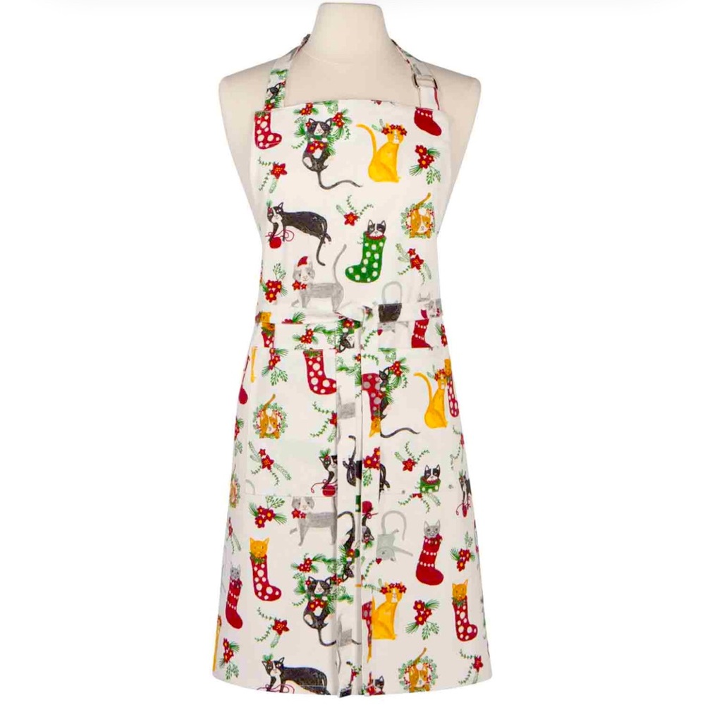 Christmas Cat Apron